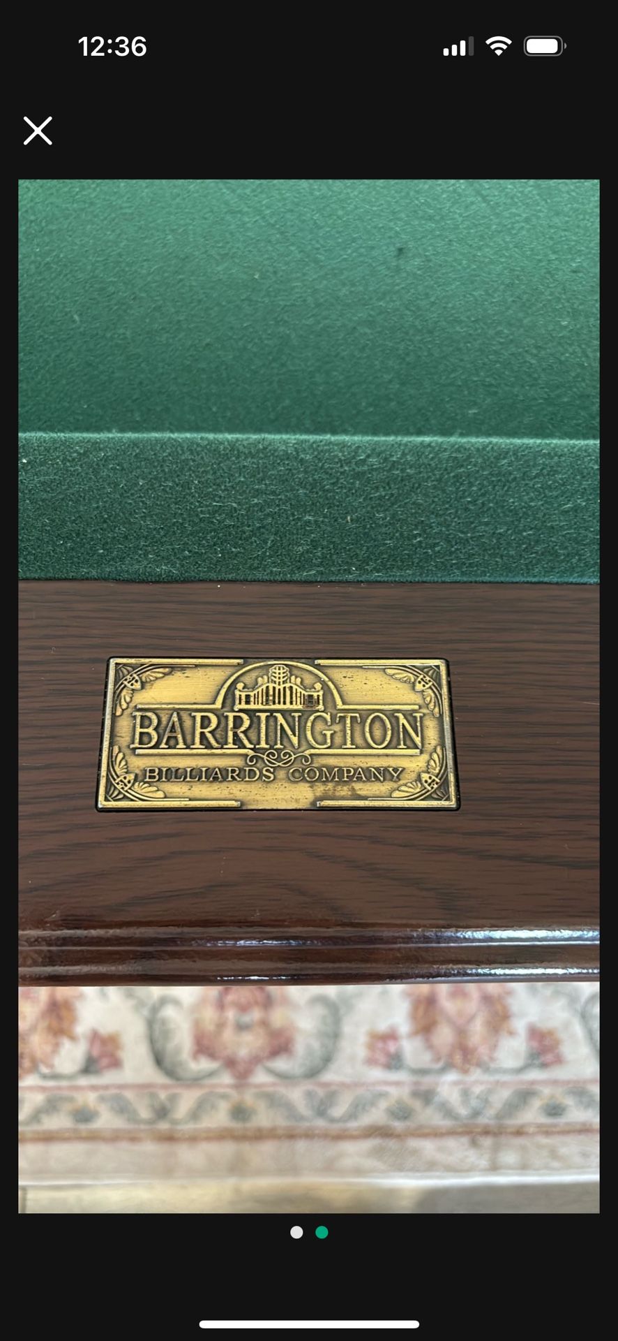 Barrington Pool Table