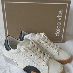 Dolce Vita Zina Court Sneakers - Leather For Women Size 6.5