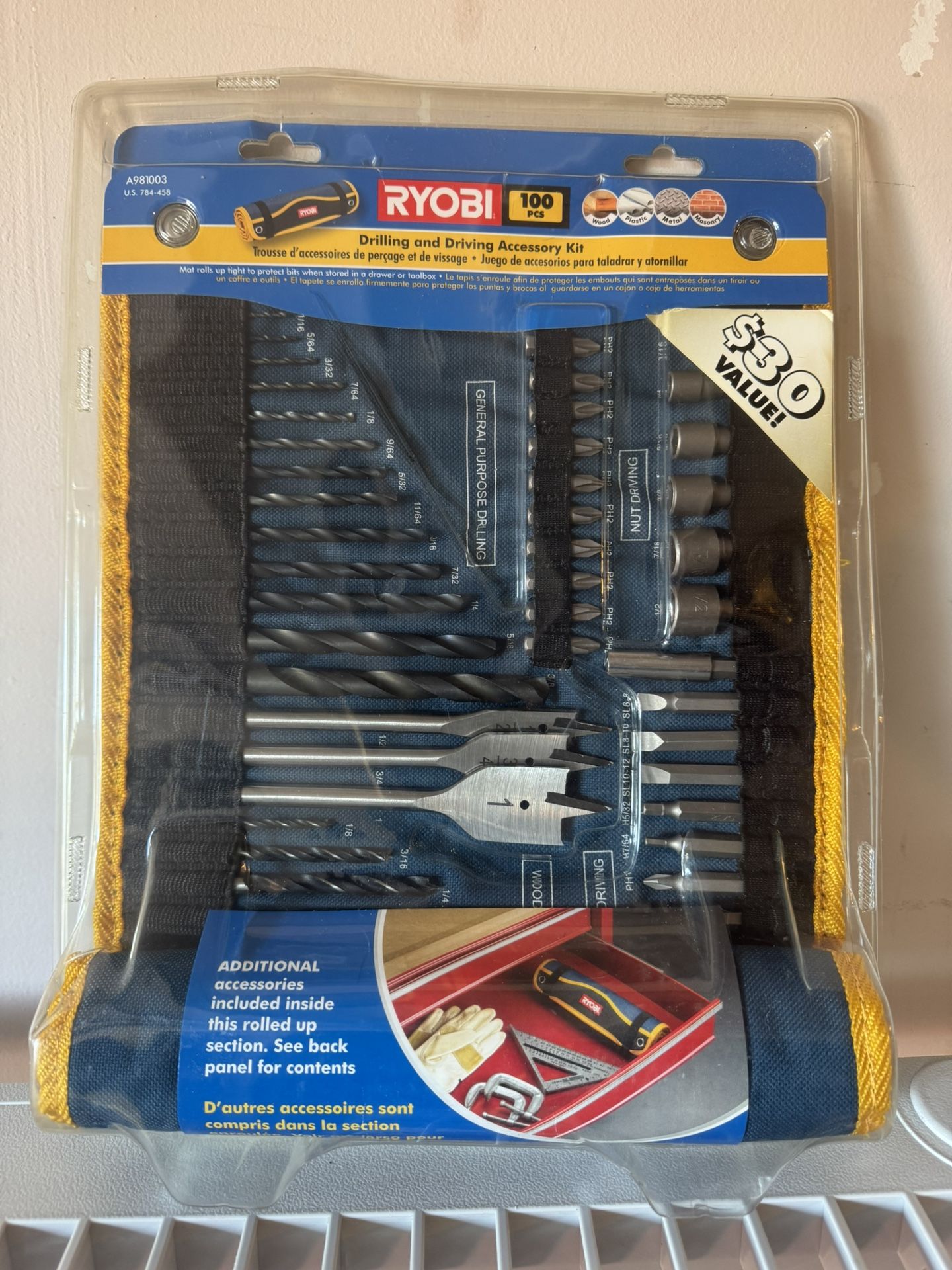 Ryobi Drilling and Driving Accessory Kit - 100 Pieces