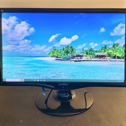 ViewSonic 24”1920x1080p Widescreen LED Monitor with HDMI cable