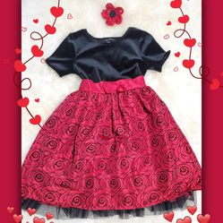 Beautiful Holiday Little Girl's Dress  Size L/12  Great For Valentine's Day 💝🌹❤️
