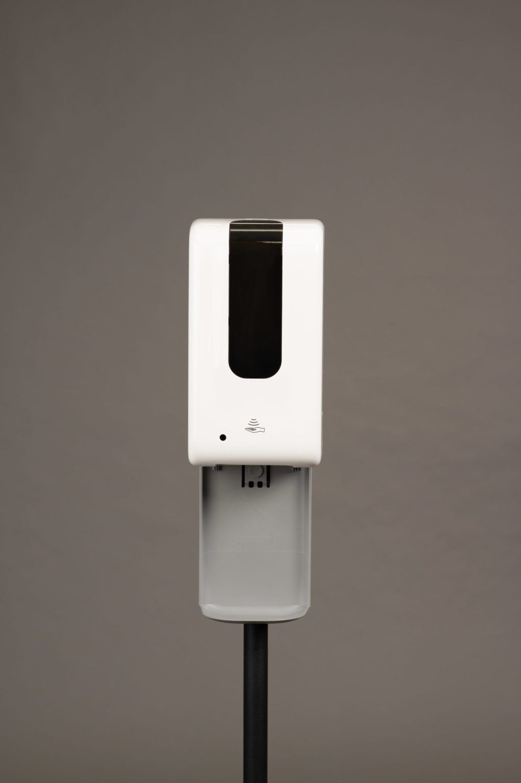 Touch-free sanitizer dispenser and stand combo