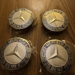 Mercedes Benz Center Caps (4) NEW