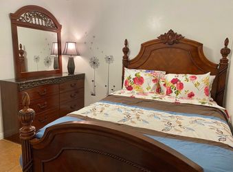 Queen Bed and Dresser
