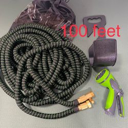 100 Feet Expandable Hose With Nozzle