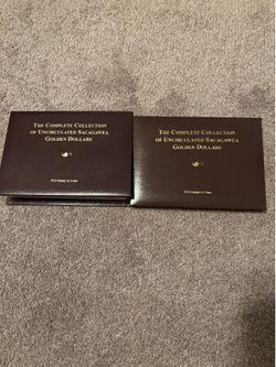 Complete Collection of Uncirculated Sacagawea Golden Dollars 2000-2021 P, D