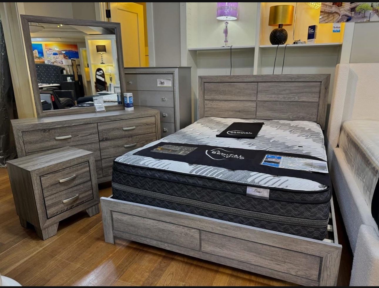 NEW BEDROOM FURNITURE SET - BED MATTRESS SECTIONAL SOFA AND FINANCING AVAILABLE