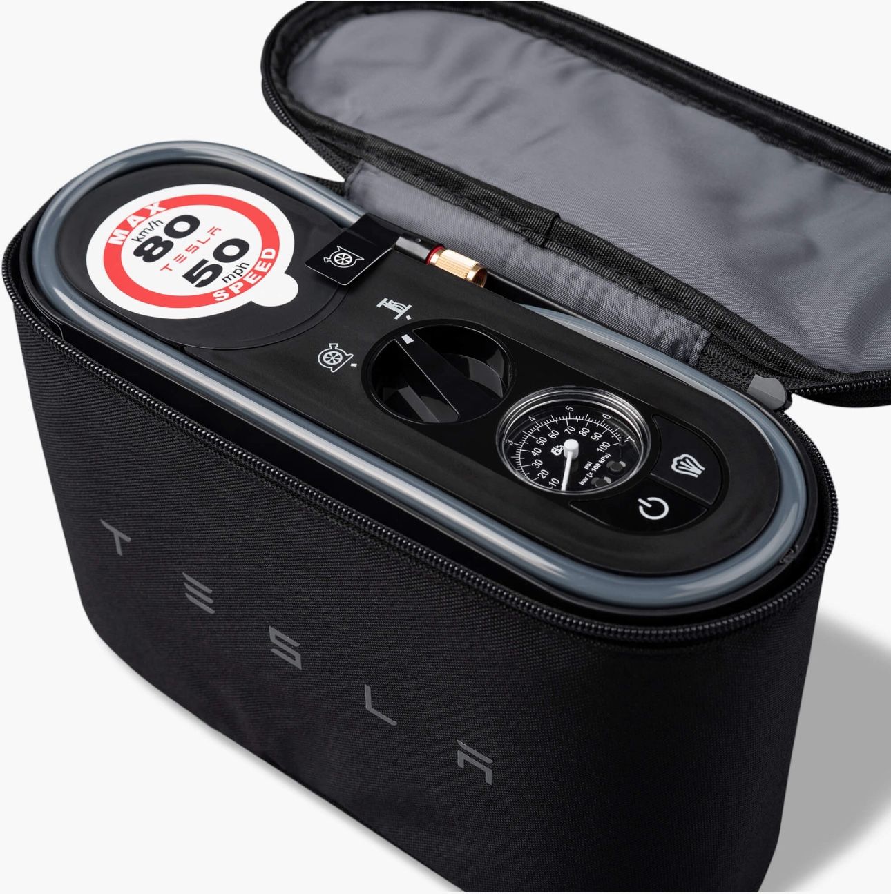 Tesla Air Compressor + Tire Repair Kit