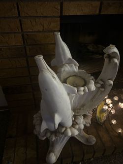 Glass dolphin table
