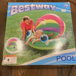 Little froggy play pool for little kids