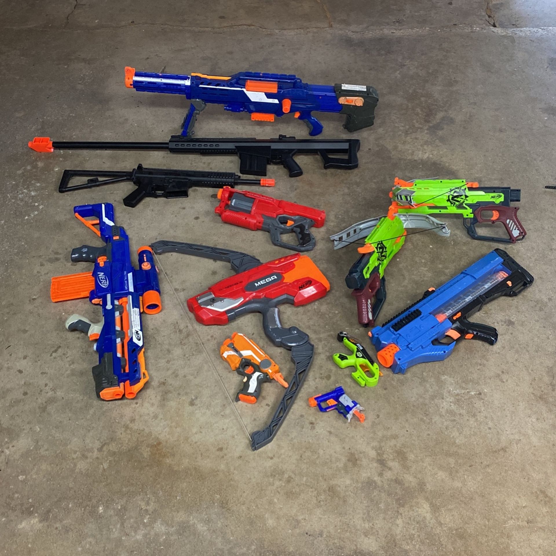 Awesome Nerf Guns Lot With Two BB Rifles