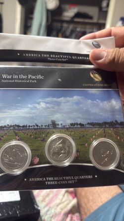 2019 America The Beautiful War in the Pacific 3 Coin Set