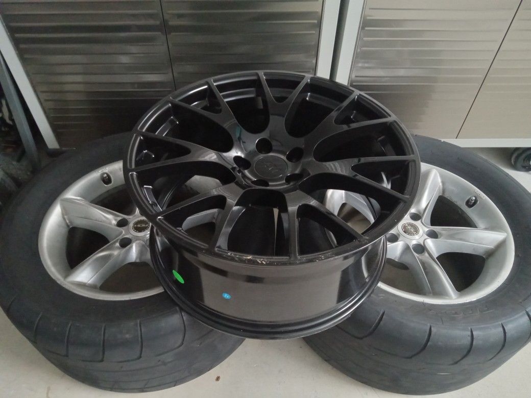 Hellcat Drag Radials With Tires And Extra Spare Brand New Wheel