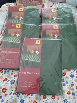 Set of 5 Fabric Tablecloths