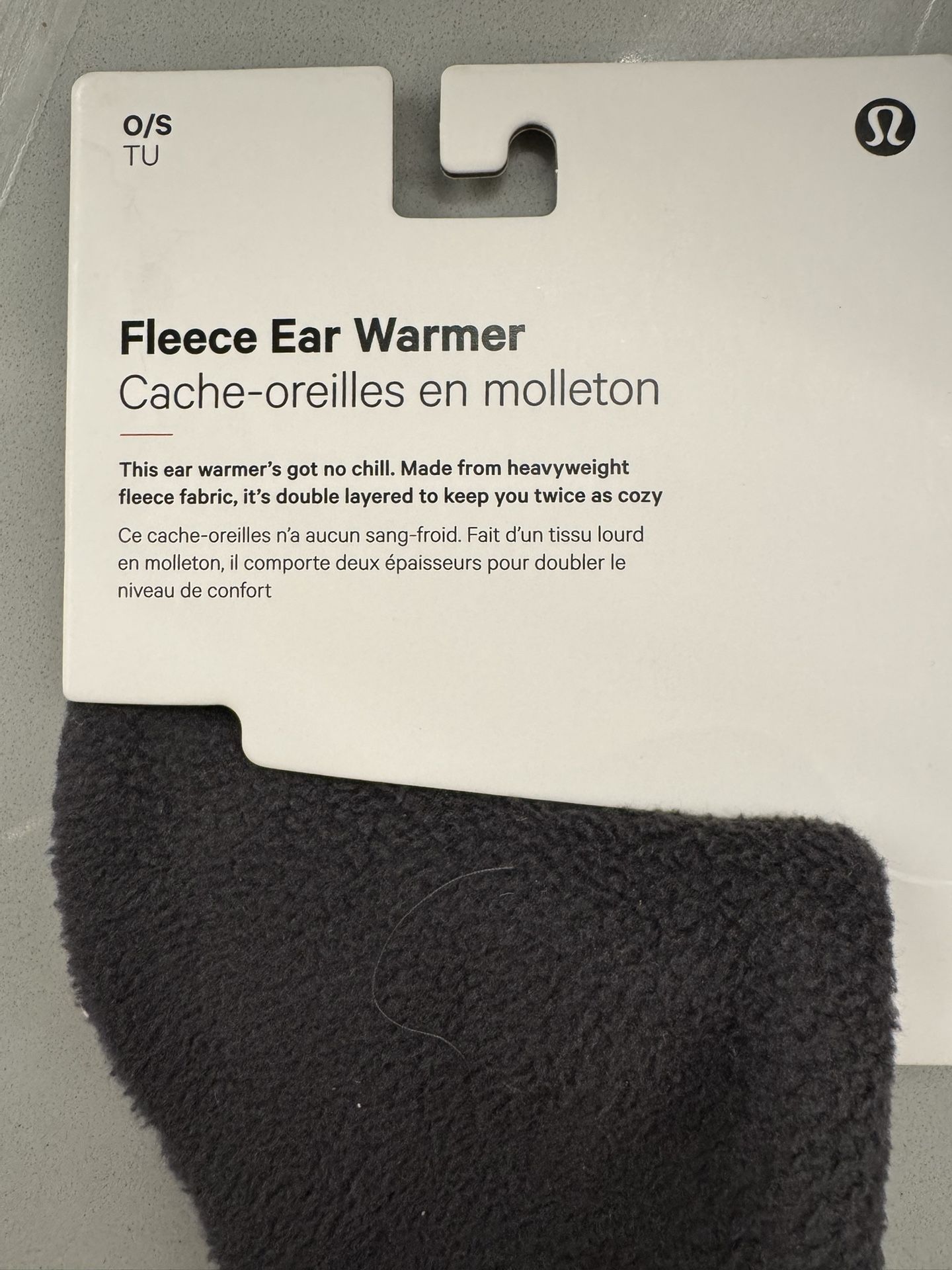 Lululemon Fleece Ear Warmer – Black (O/S)