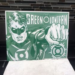 Green Lantern D C Super Hero Metal Sign
