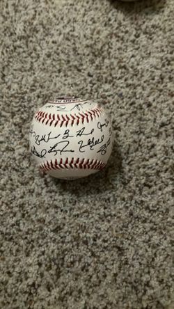 2002 padres team signed ball