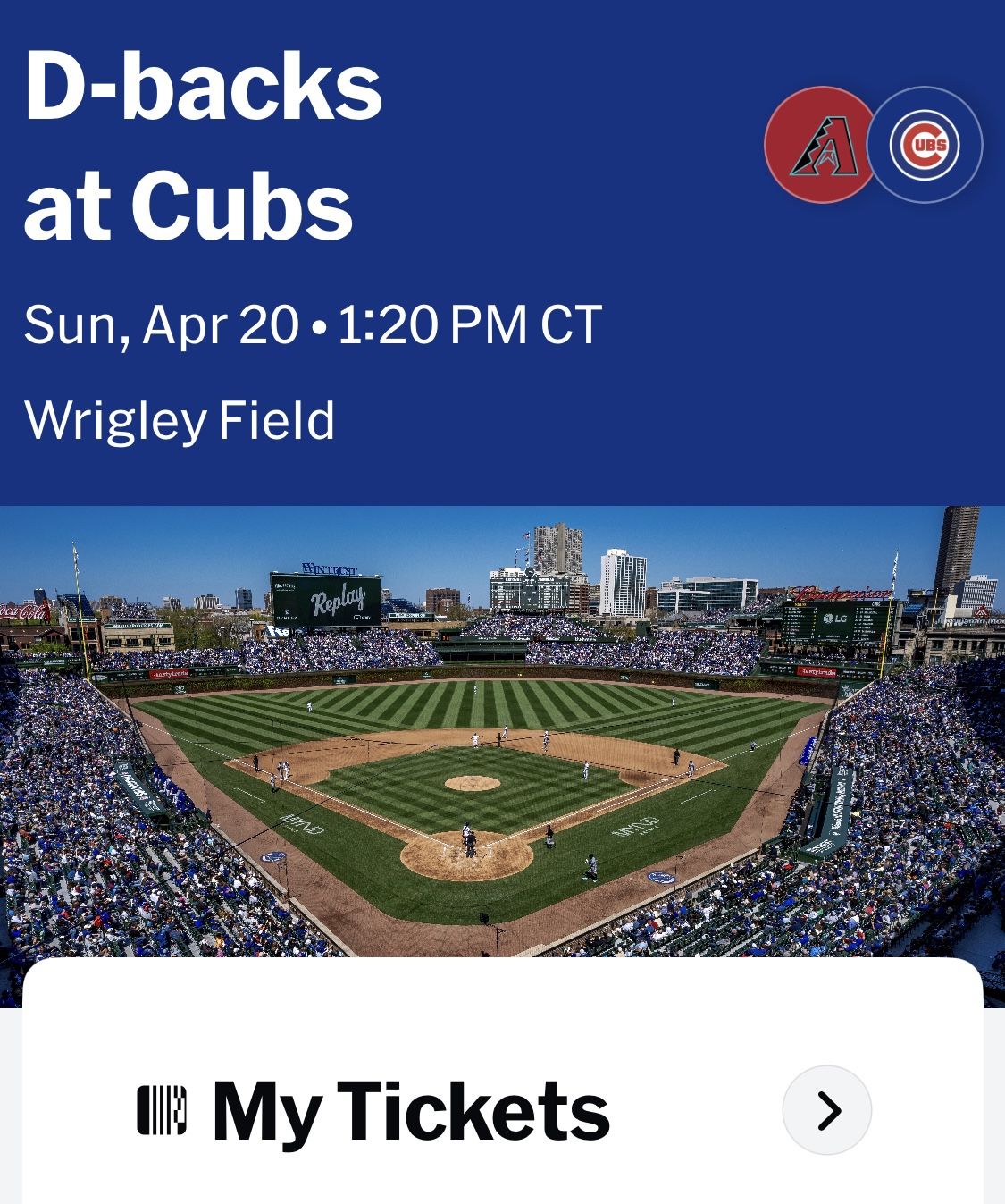 Cubs Game