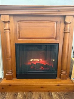 Electric Wooden Fireplace