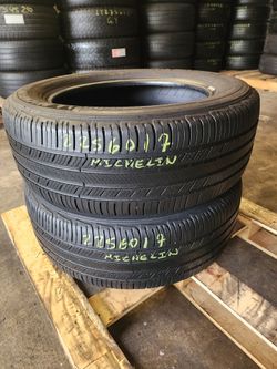 225 60R 17 USED TIRES MICHELIN 2256017 USED TIRES (PAIR) MOUNT BALANCE INCLUDED  