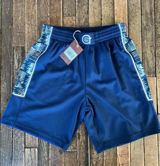 New Georgetown Hoyas Shorts Size L Allen Iverson 76ers Mitchell & Ness Patrick Ewing Large