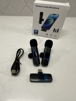 Wireless Lavalier Microphone for iPhone and Android USB C (Brand New)