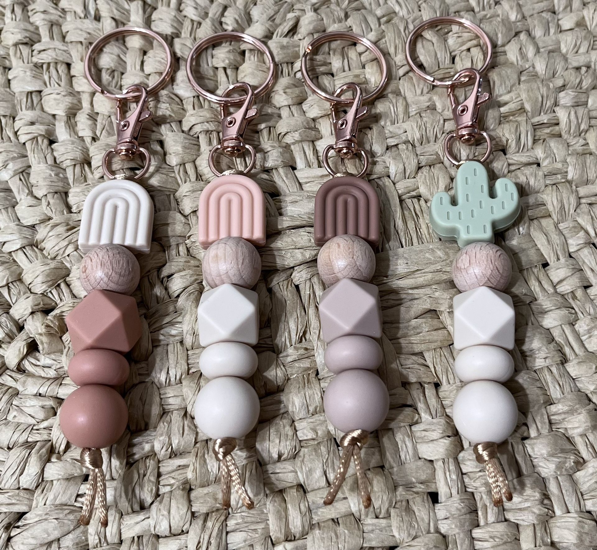 Boho & Floral Beaded Keychains