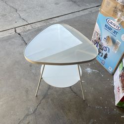 Glass Side Table 