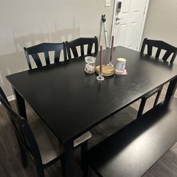Black Dining Table