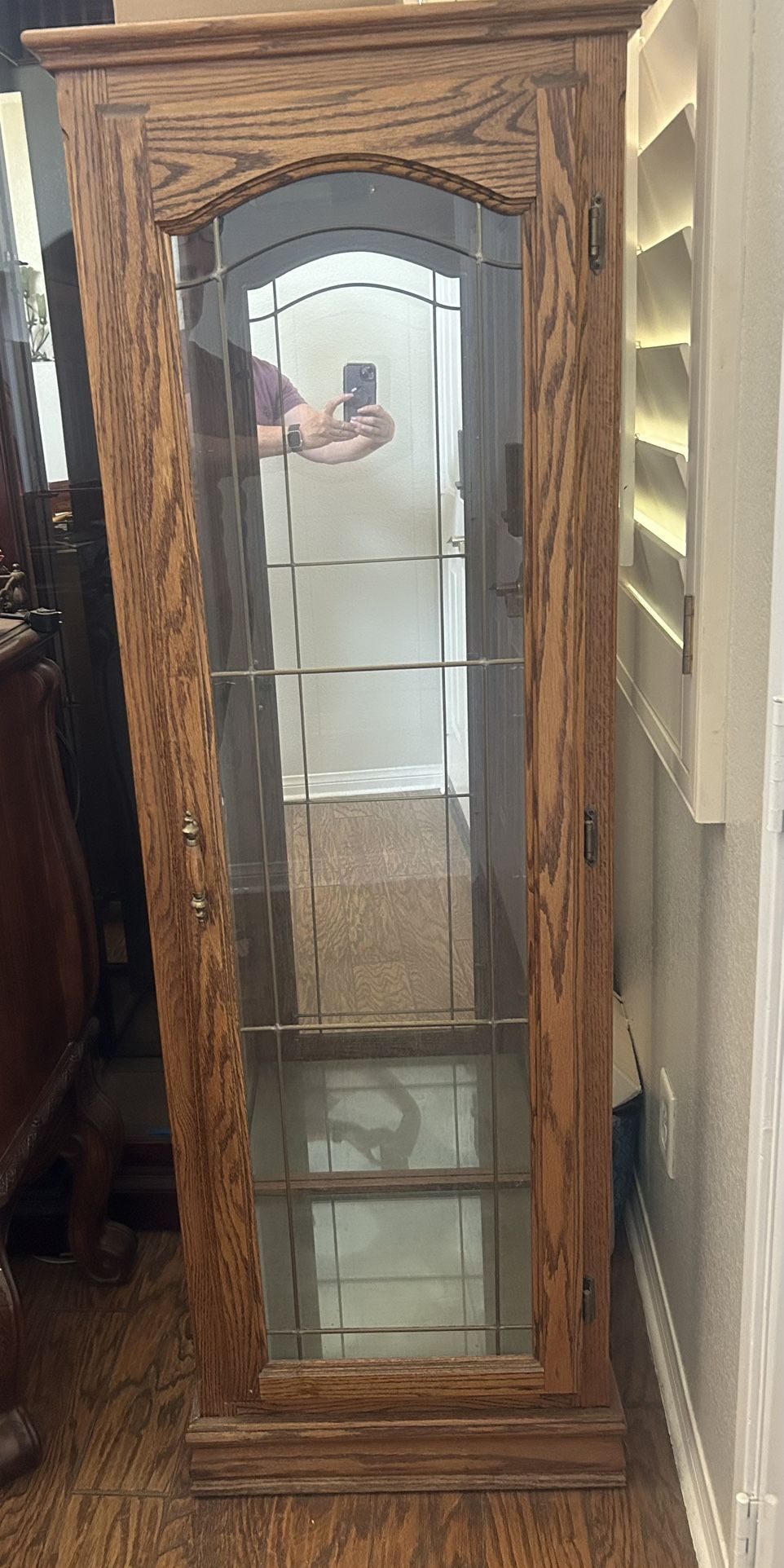 Light Oak Curio Cabinet