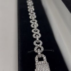 Moissanite Link Bracelet