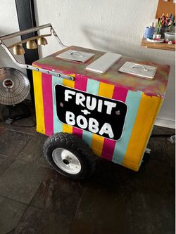 Ice Cream Cart with Bike attachment.