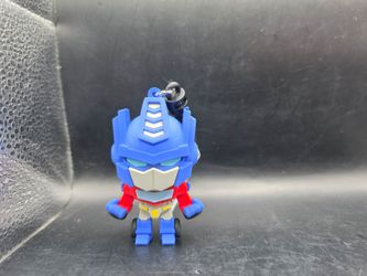Transformers Cyberwold Series 1 Figural Bag Clip Keychain OPTIMUS PRIME (A)