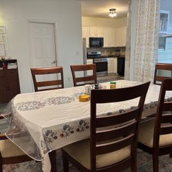 Dining Table With hutch