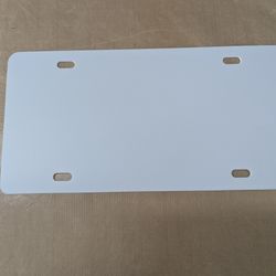 Plastic Vanity plates 6" X 12" 1mm