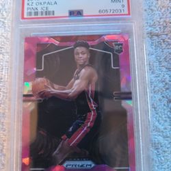 2019 Panini Prizm # 275 KZ OKPALA PINK ICE, PSA 9 selling For Just $15.00