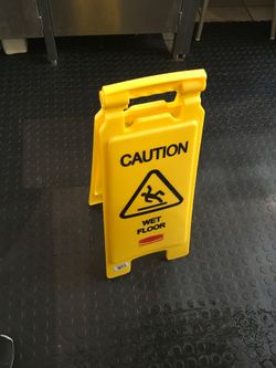 wet floor sign