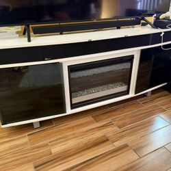 Entertainment Center With Fire Place