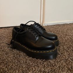 8053 Dr Martens Leather Platform Shoes