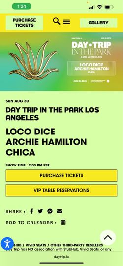 2 loco dice tickets daytrip at the park