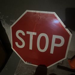Reflective Man Cave Stop Sign