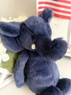 Jellycat Bashful Blue Elephant! BNWT!