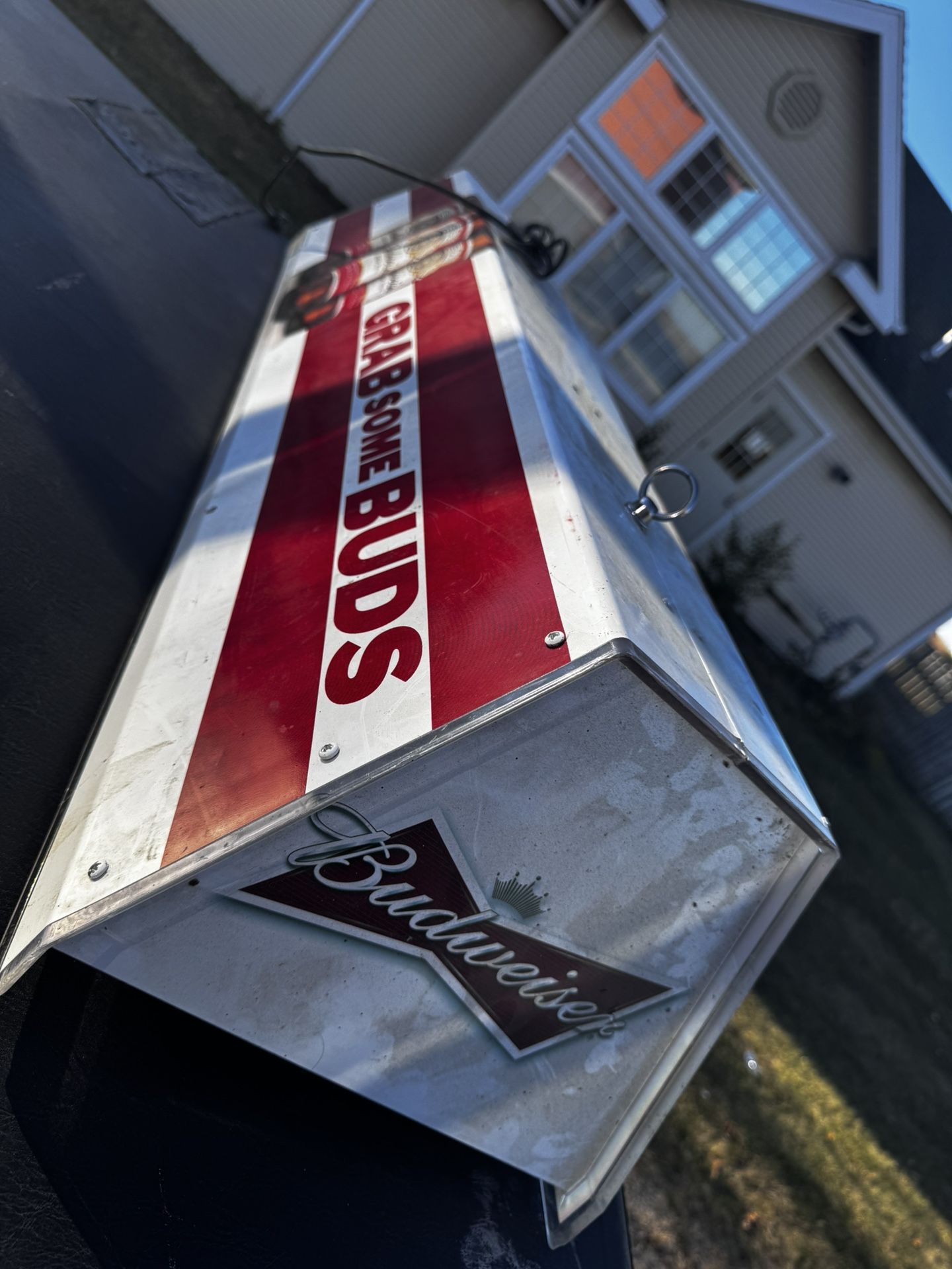 Budweiser Pool Table Light Fixture 45" grab some buds ceiling hanging