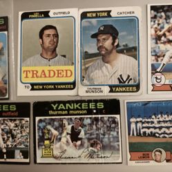 New York Yankees Topps Baseball Cards (7)