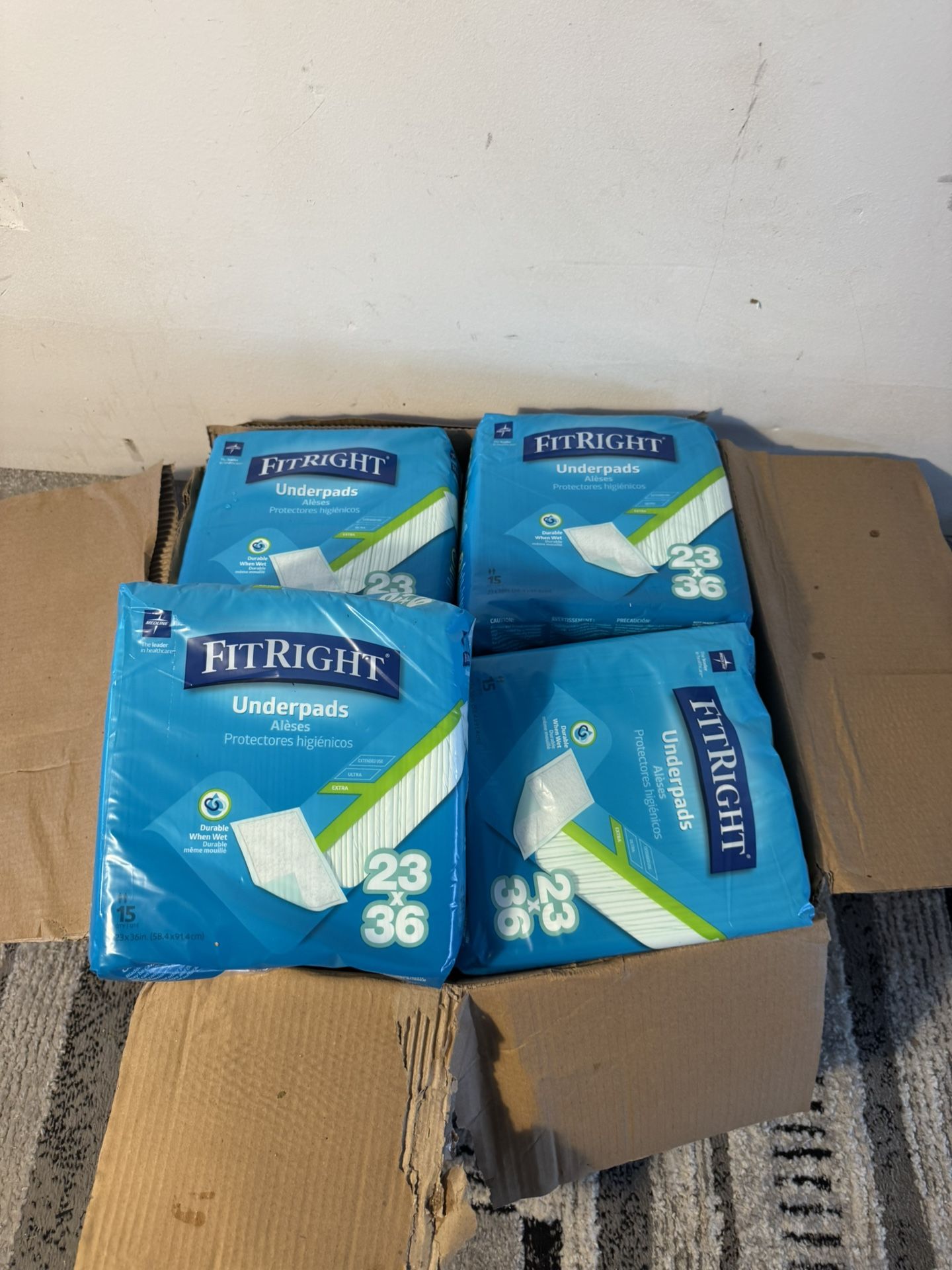 UNDERPADS 10 Boxes With 15 Each