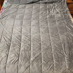48x72in Grey Weighted Blanket 