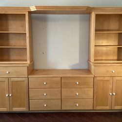 Large Storage or Entertainment Wall Unit 