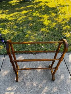 Vintage wooden quilt/blanket rack