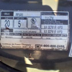 Charge Air Pro 5HP 20 Gallon Air Compressor – Model IRF5020 – Portable Shop Compressor