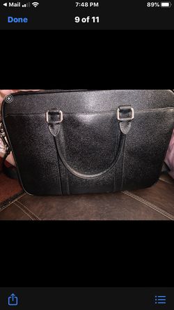 Coach Laptop Leather Bag